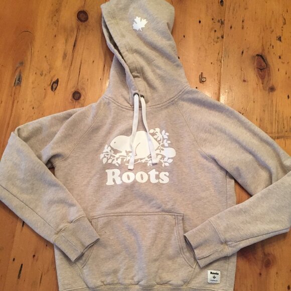 XS Roots beige Hoodie - Picture 1 of 3